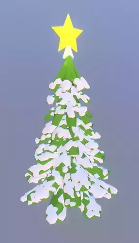 Christmas Tree Low Poly Low-poly 3D model