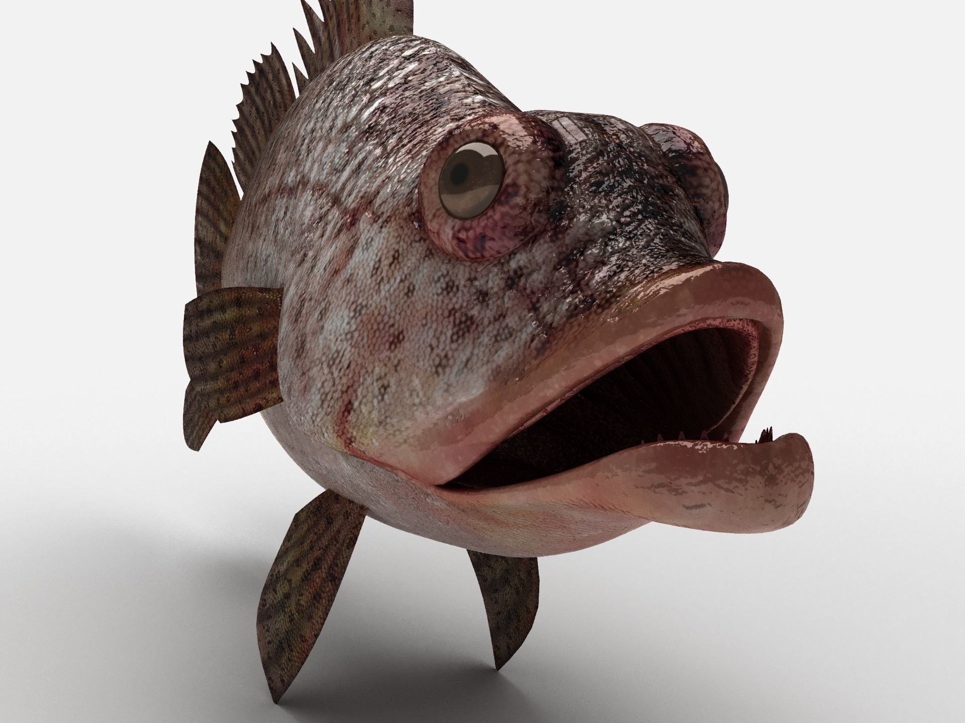 Scorpion fish Scorpen-2 Low-poly 3D model_4