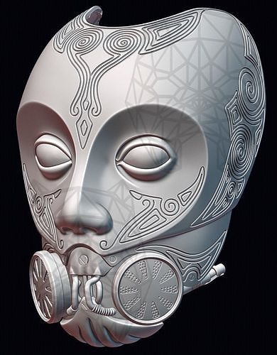 Kroenen Venetian Mask 3D print model