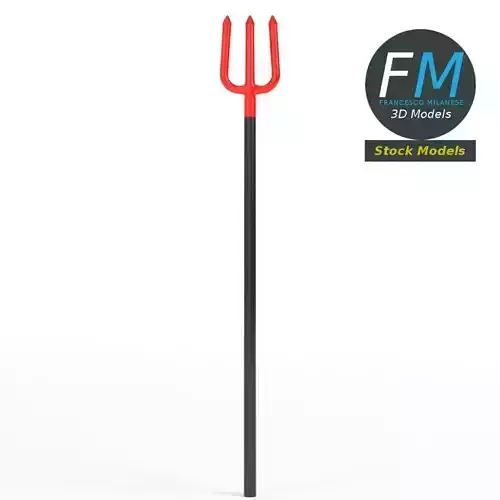 Devil pitchfork toy 3D model