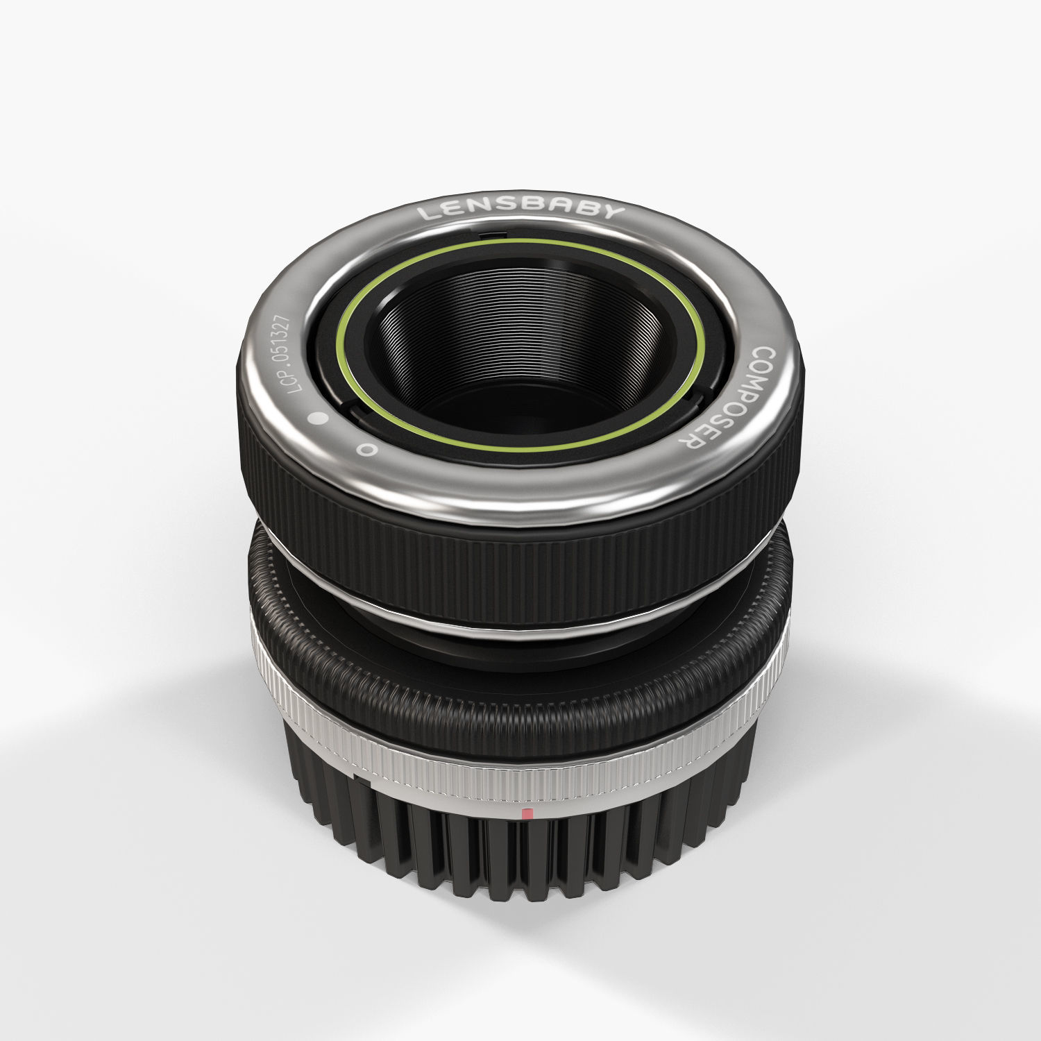 Lensbaby Composer Double Glass 50mm lens Low-poly 3D model_5