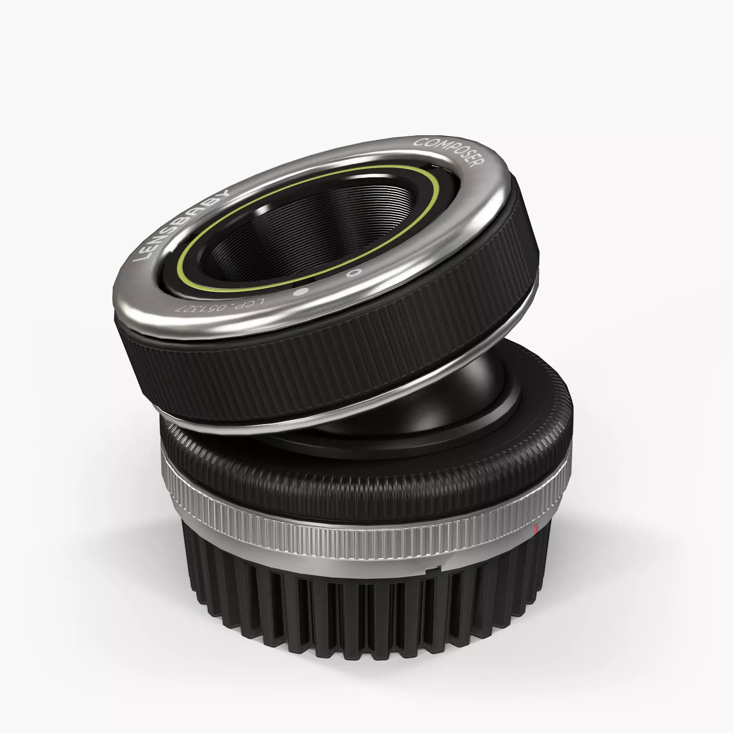 Lensbaby Composer Double Glass 50mm lens Low-poly 3D model_0