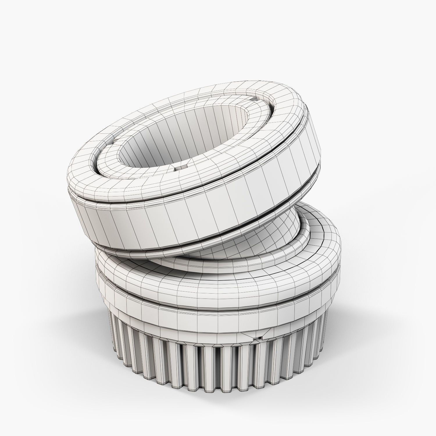 Lensbaby Composer Double Glass 50mm lens Low-poly 3D model_12