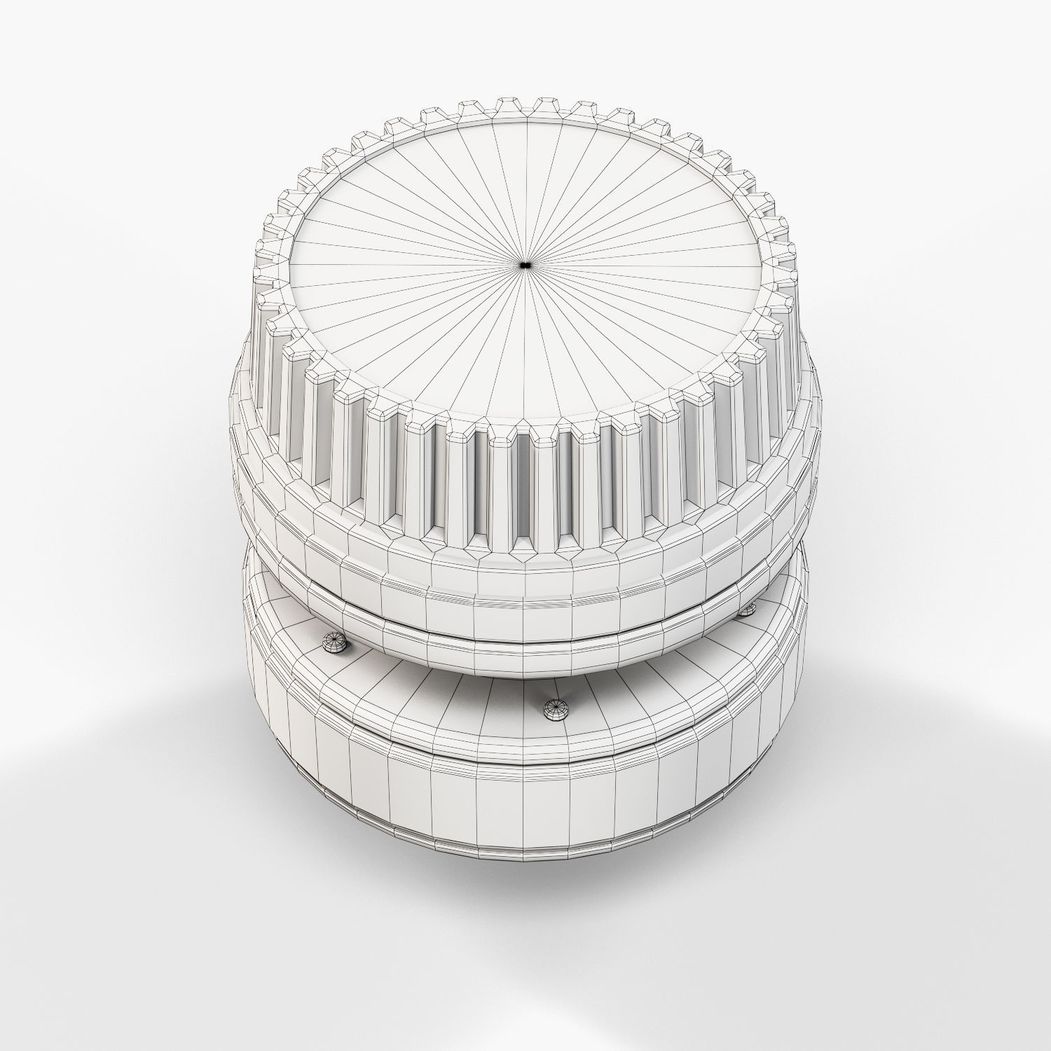 Lensbaby Composer Double Glass 50mm lens Low-poly 3D model_14