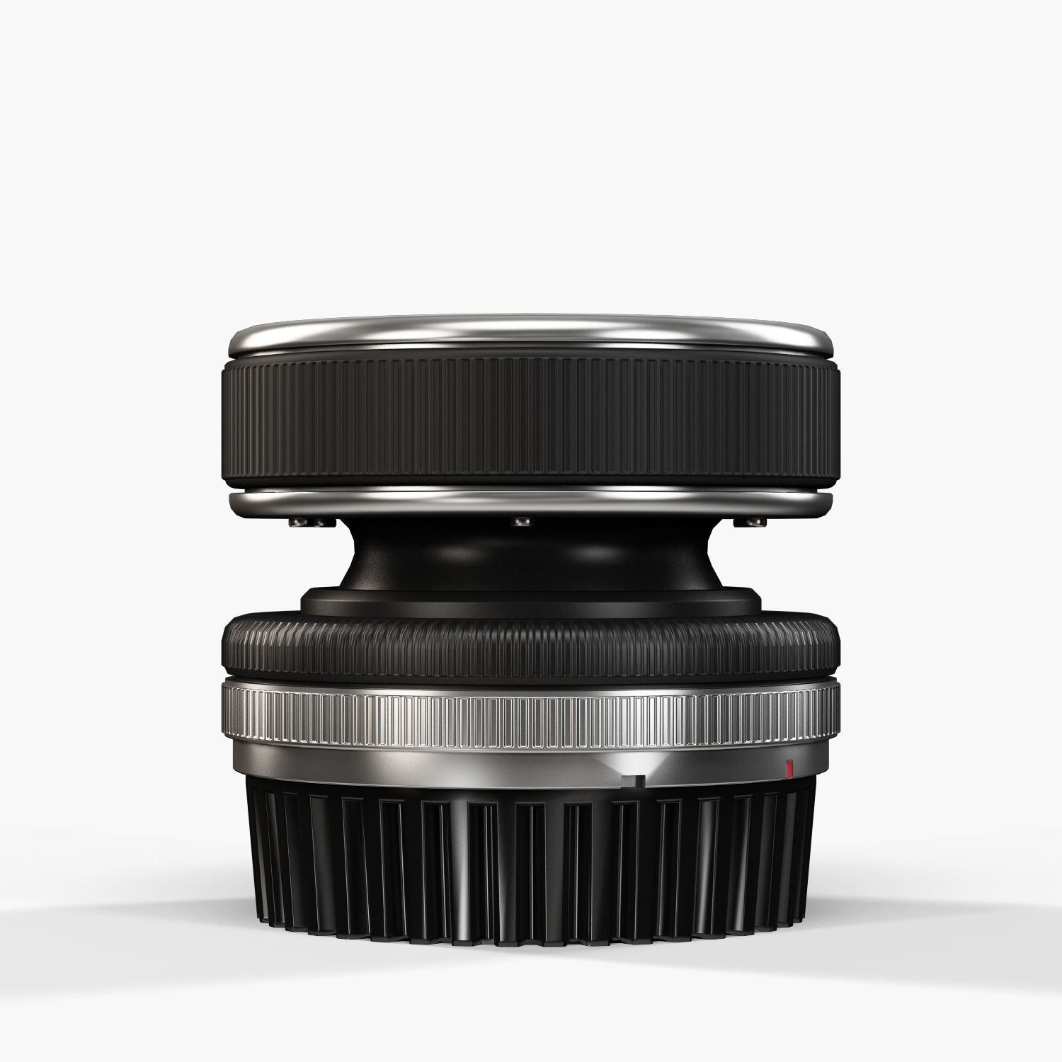 Lensbaby Composer Double Glass 50mm lens Low-poly 3D model_4