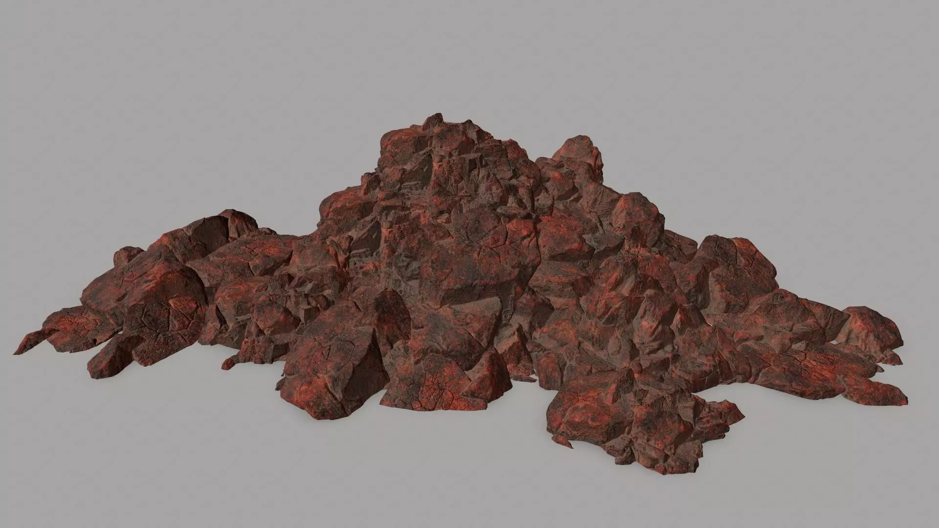 Rock Set Low-poly 3D model