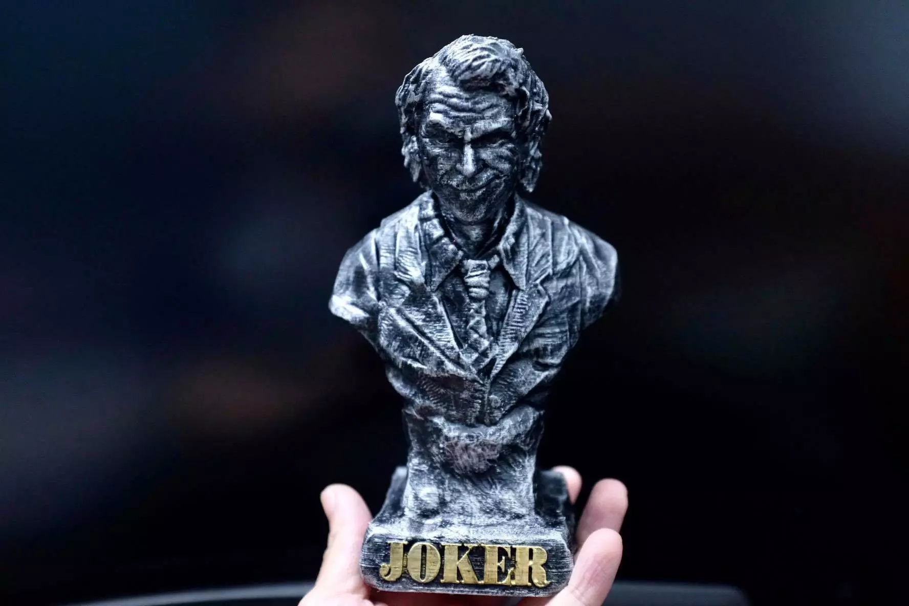 Heath Ledger Joker Sculpture Miniature Bust - The Dark Knight 3D print model