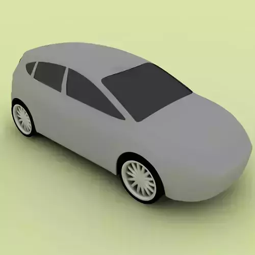 Seat Leon Low Poly MAX 2008