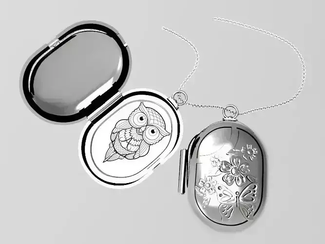 butterfly classic locket