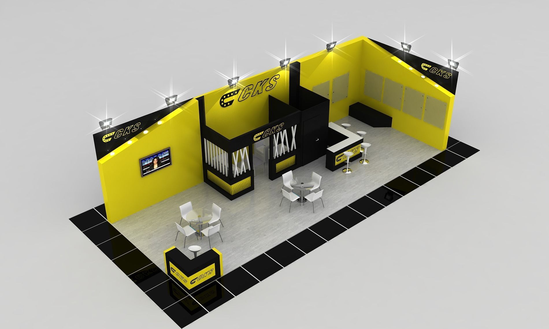 CKS Size 13 m x 5 m 3D model_3