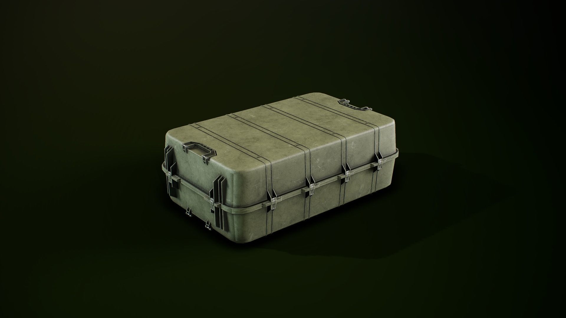 Weapon case Low-poly 3D model_2