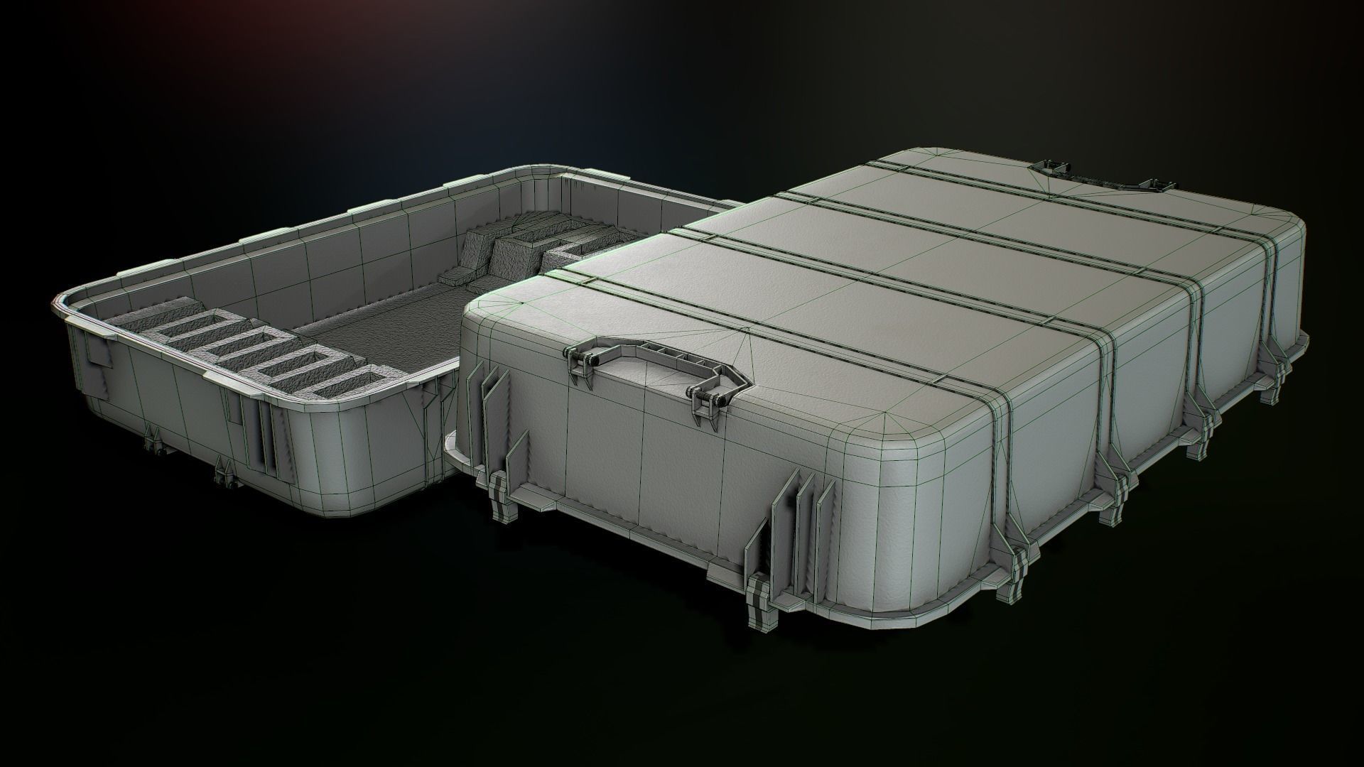 Weapon case Low-poly 3D model_10