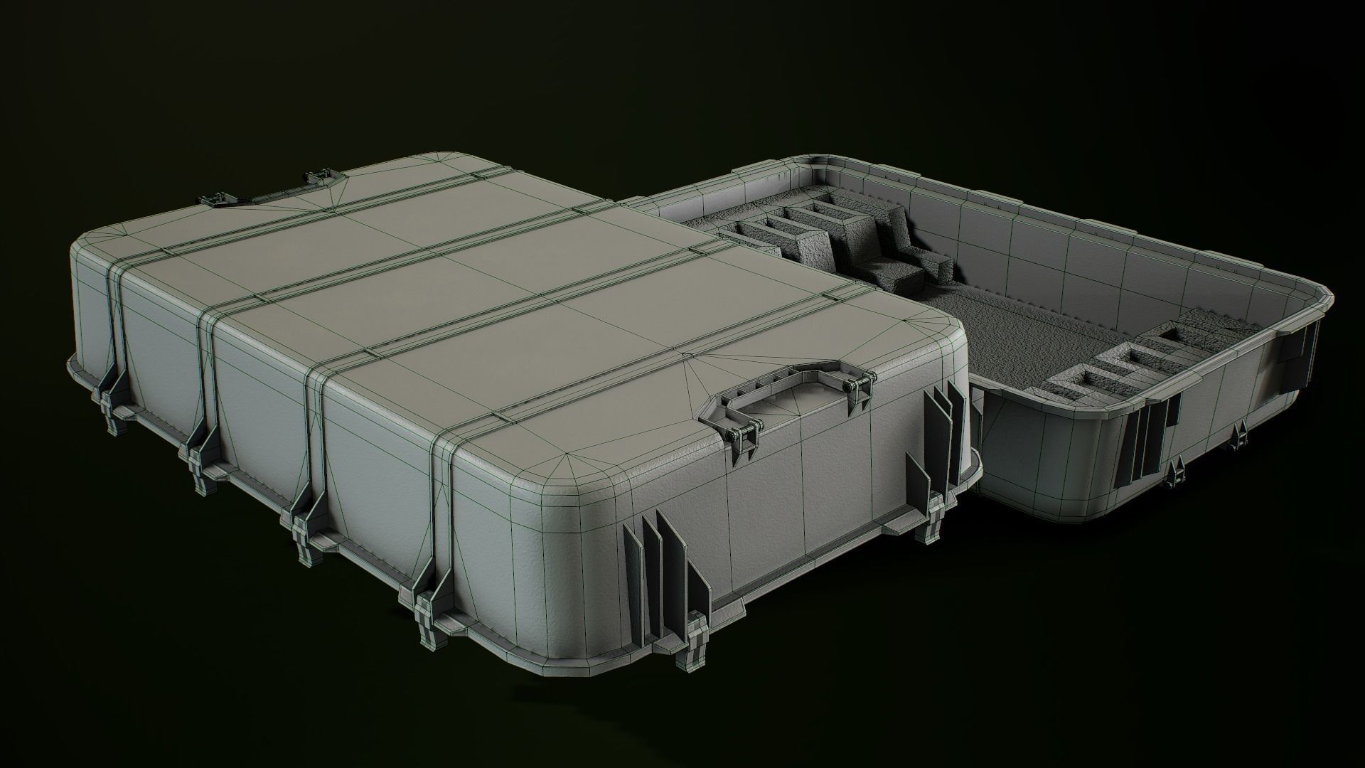 Weapon case Low-poly 3D model_11