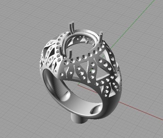 Samba Ring -CG25 3D print model_9