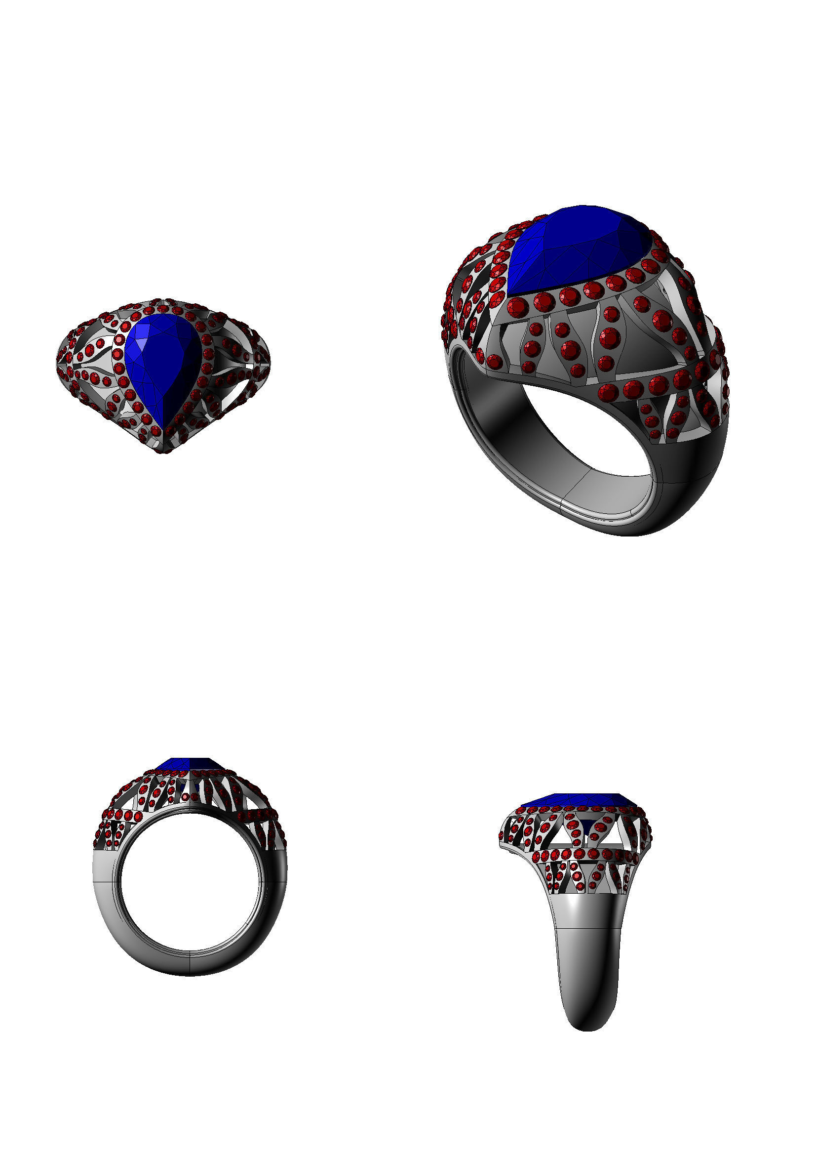 Samba Ring -CG25 3D print model_3