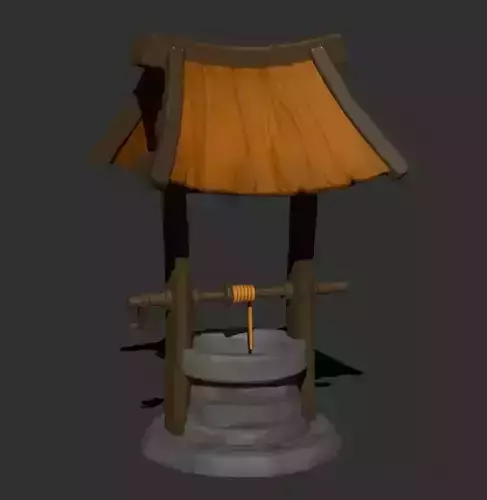 Old Well Low-poly 3D model