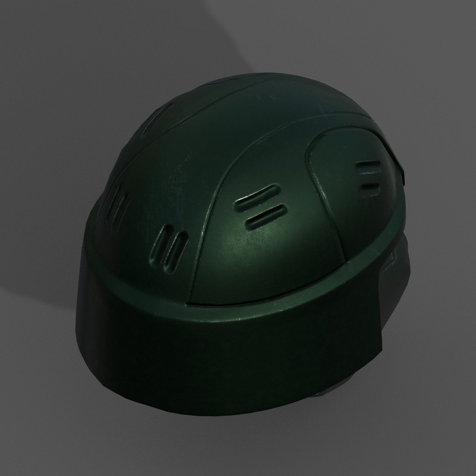 Helmet scifi military combat 3d futuristic technology fantasy Low-poly 3D model_6