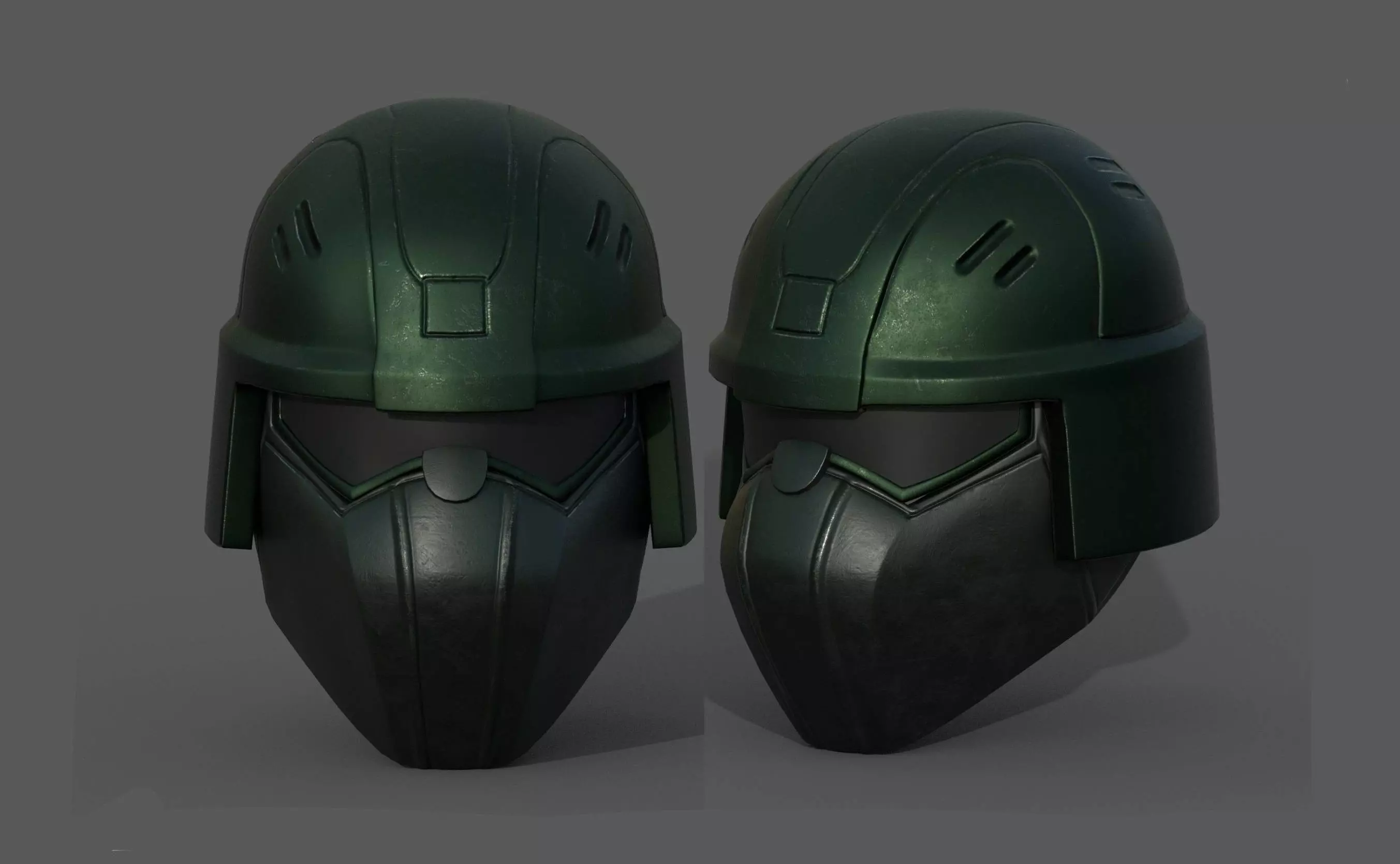 Helmet scifi military combat 3d futuristic technology fantasy Low-poly 3D model_0