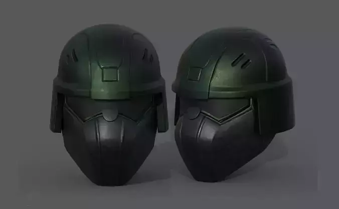 Helmet scifi military combat 3d futuristic technology fantasy 
