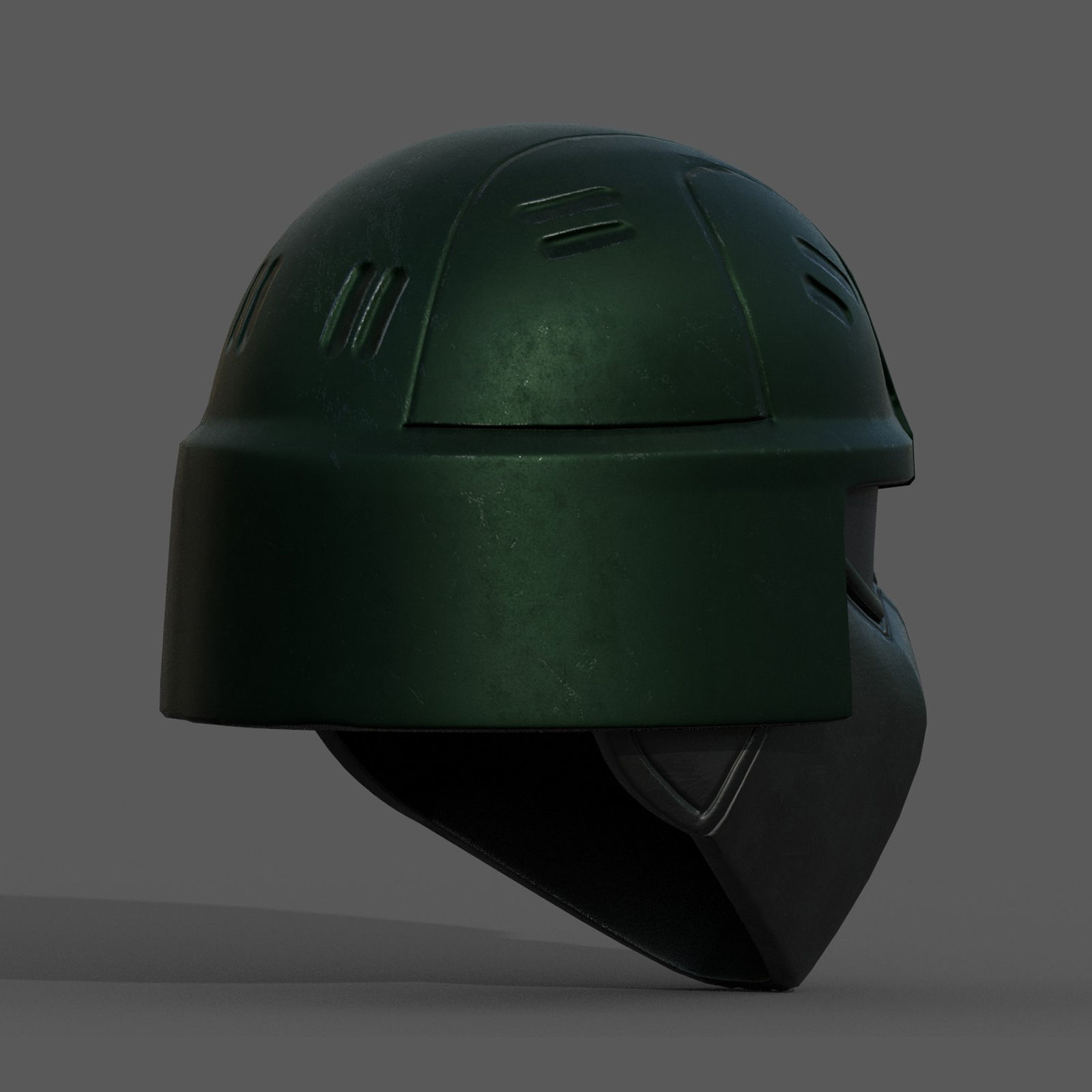 Helmet scifi military combat 3d futuristic technology fantasy Low-poly 3D model_5