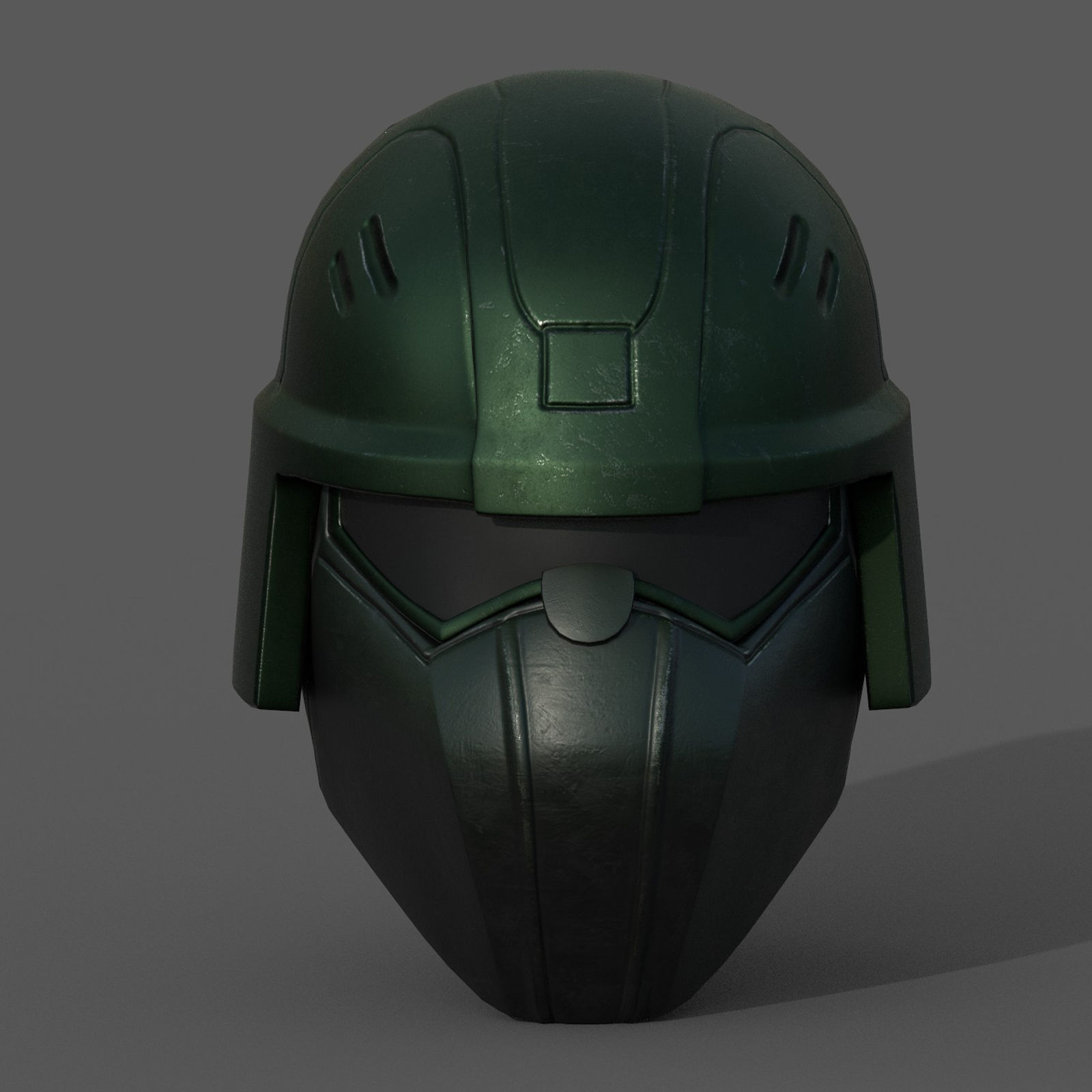 Helmet scifi military combat 3d futuristic technology fantasy Low-poly 3D model_1