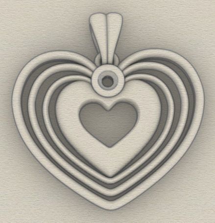 heart pendant 3D print model_7