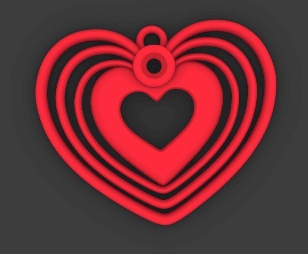 heart pendant 3D print model_11