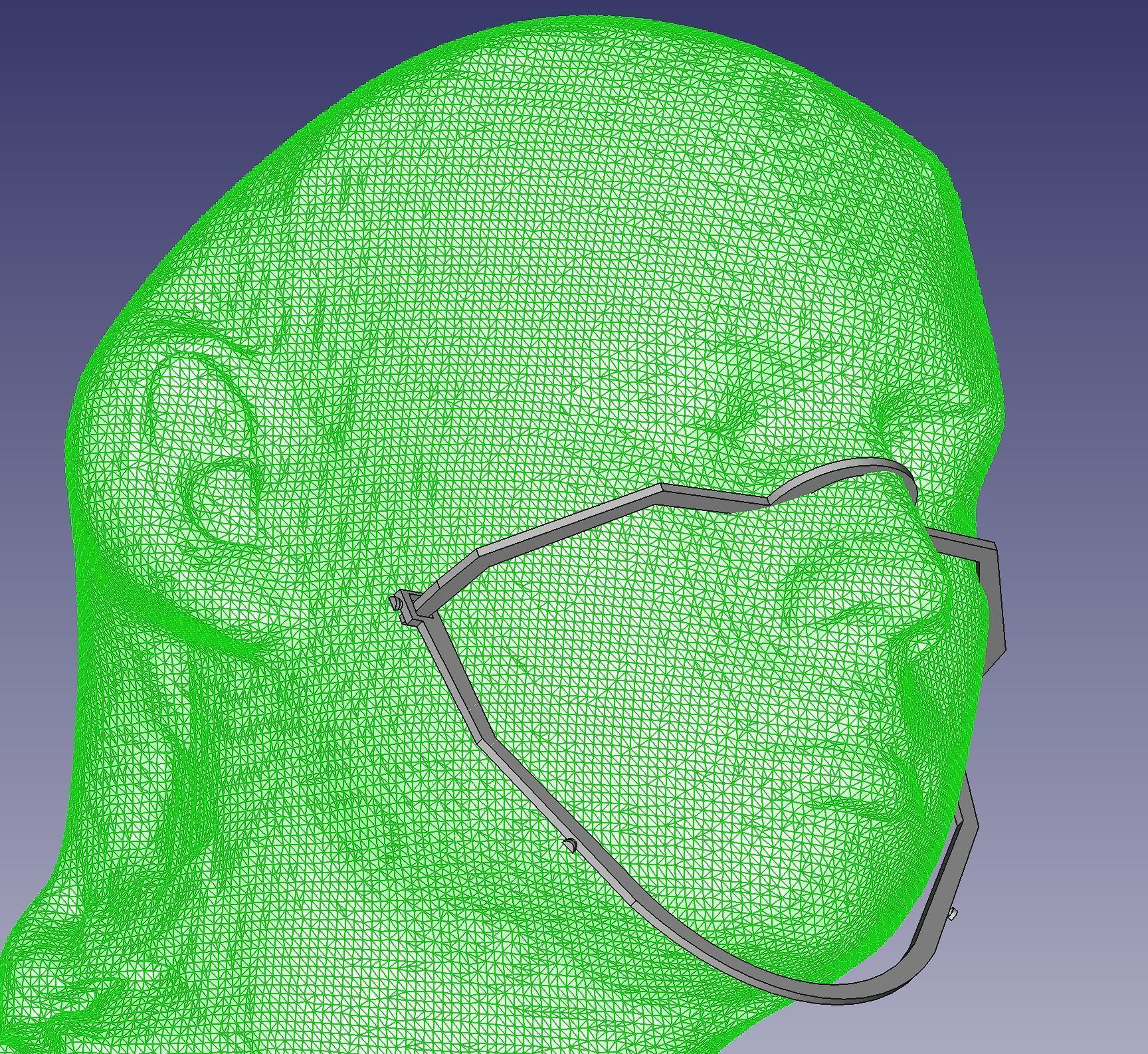 Coronavirus fast mask  Free 3D print model_1