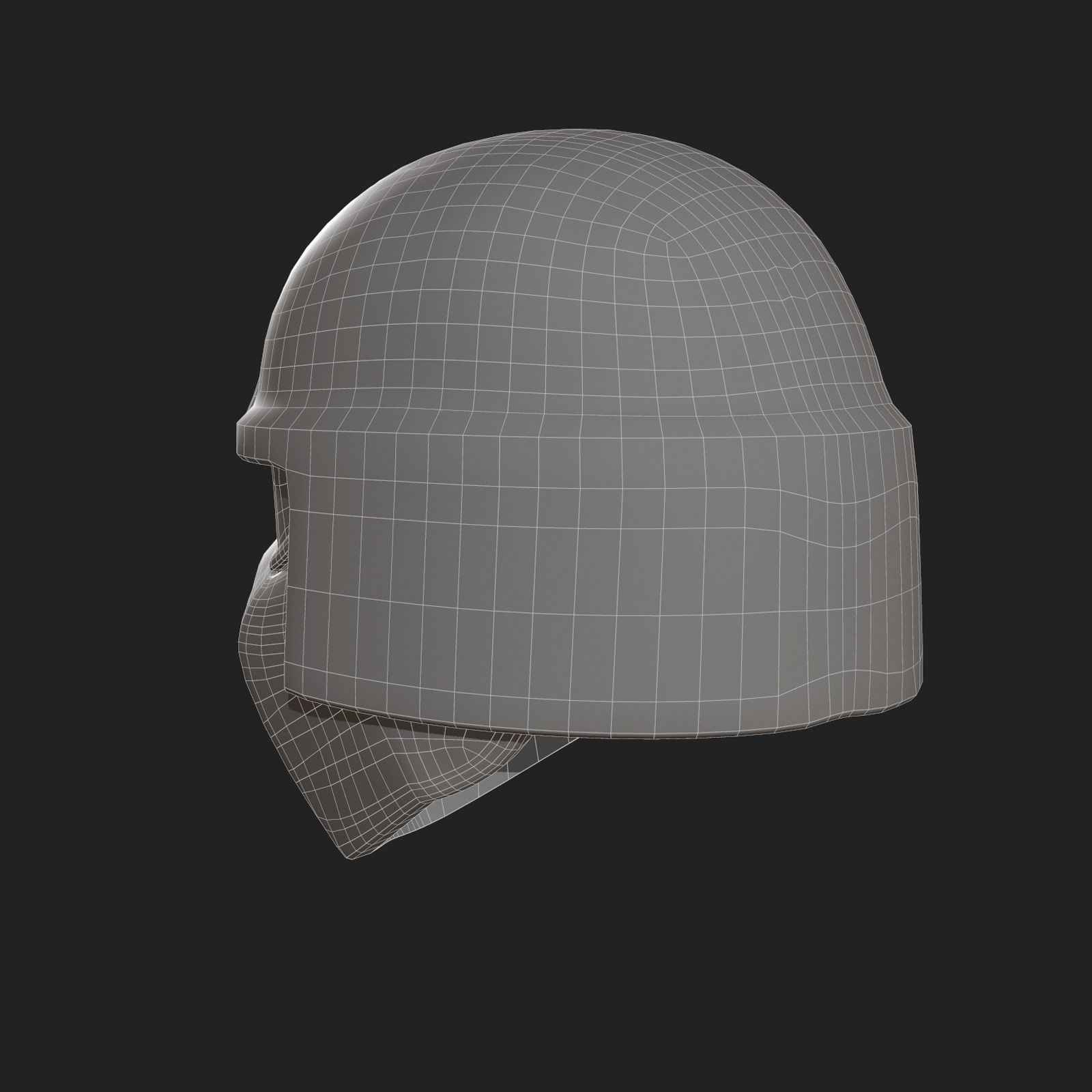 Helmet scifi military combat 3d futuristic technology space  Low-poly 3D model_11