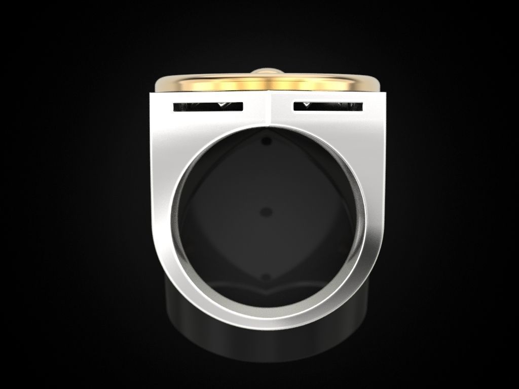 Ring turbine in nut 2 3D print model_8