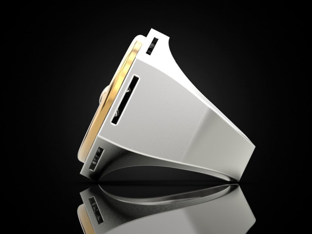 Ring turbine in nut 2 3D print model_7