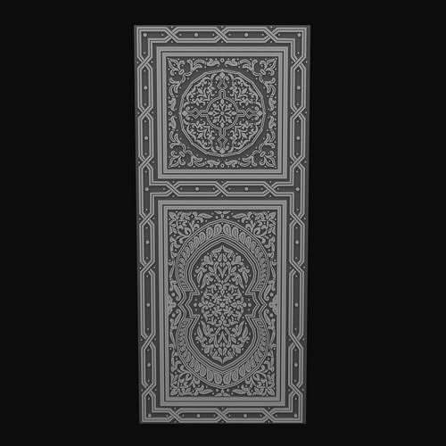 Arabic decorative element Low-poly 3D model