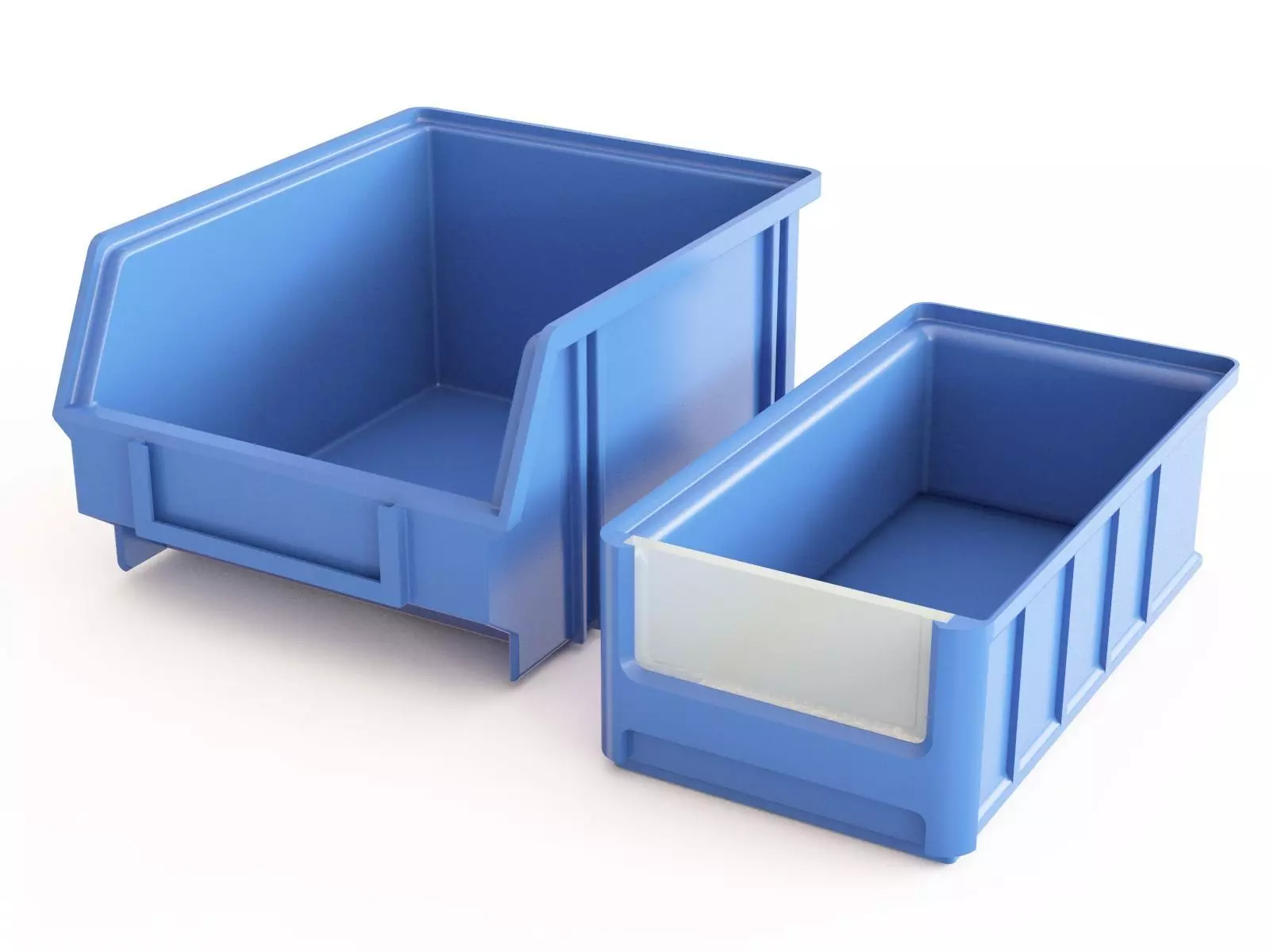 Plastic Storage Bin 03 3D model_0