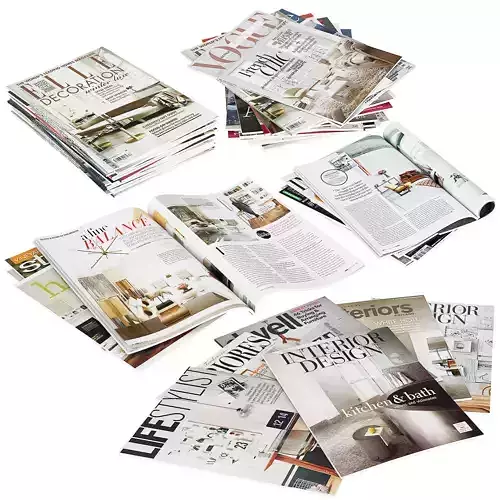Magazines Stacks 3D model