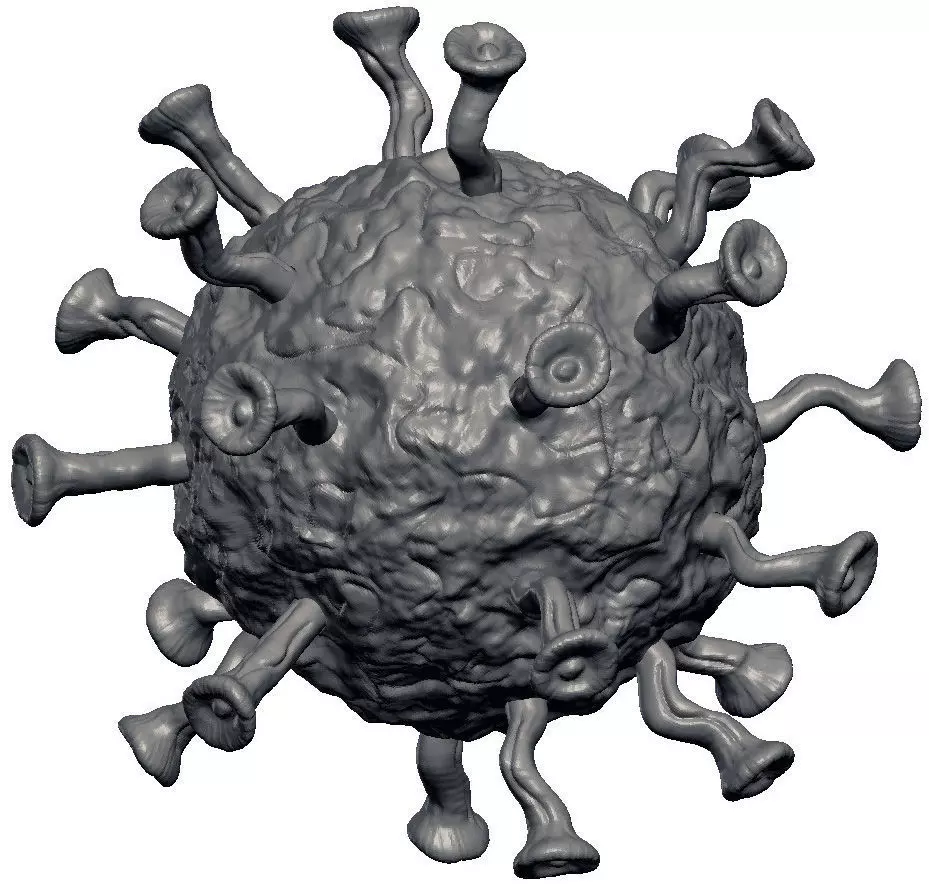 Corona Virus covid-19 Dying 3D print model