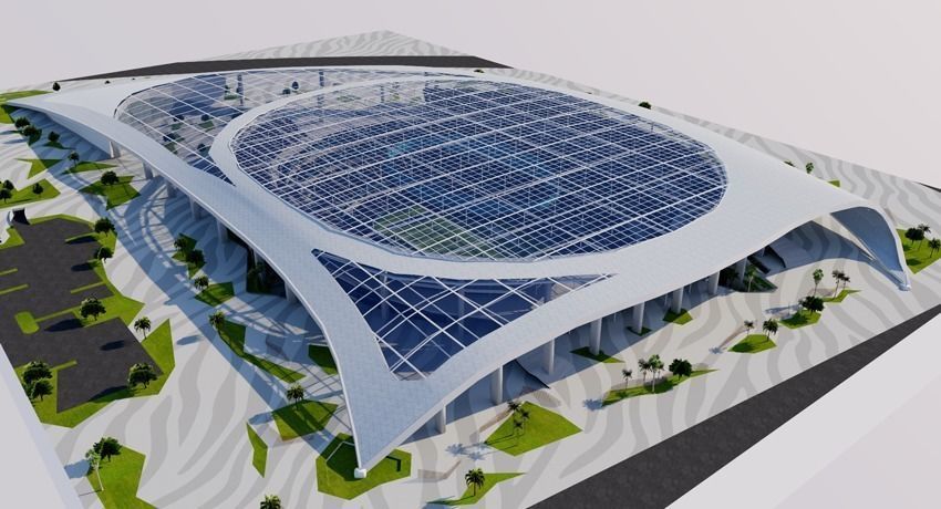 SoFi Stadium - Los Angeles - USA 3D model_1
