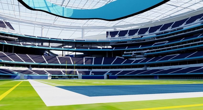 SoFi Stadium - Los Angeles - USA 3D model_8