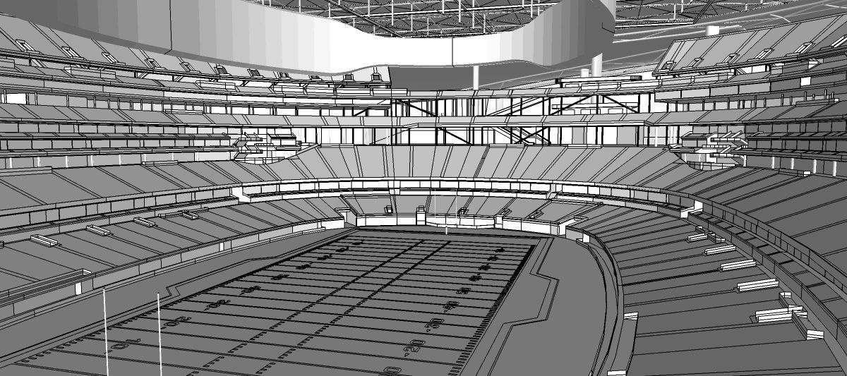 SoFi Stadium - Los Angeles - USA 3D model_14
