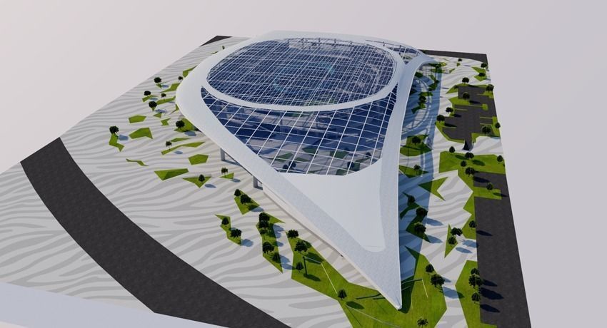 SoFi Stadium - Los Angeles - USA 3D model_9