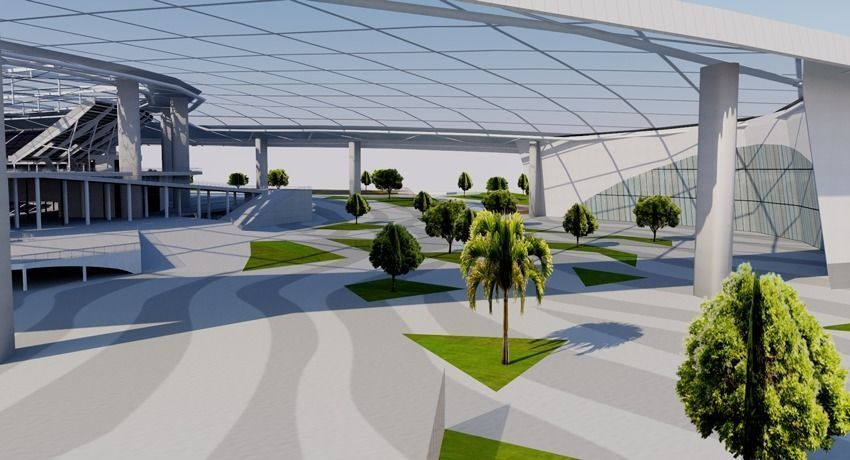 SoFi Stadium - Los Angeles - USA 3D model_11