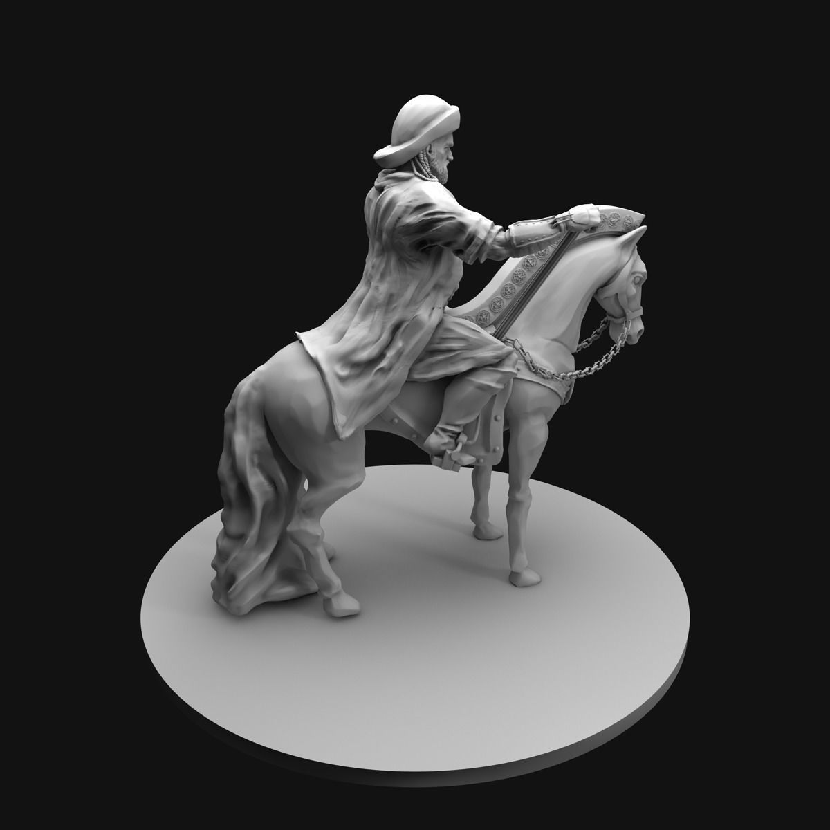 Genghis Khan Equestrian Statue 3D model_33
