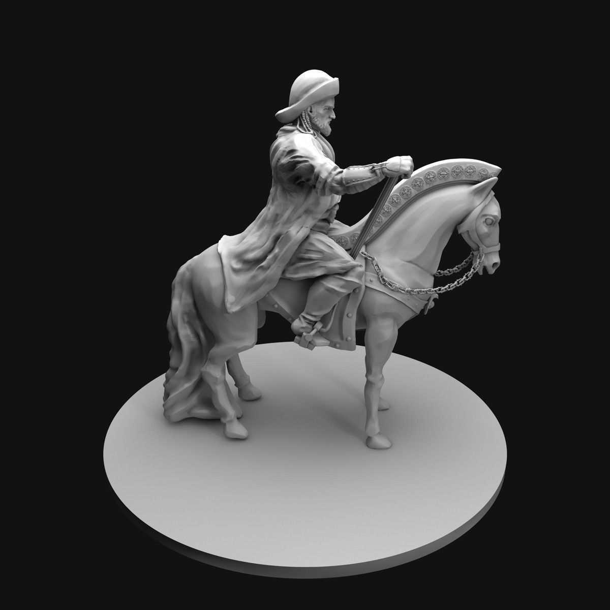 Genghis Khan Equestrian Statue 3D model_37