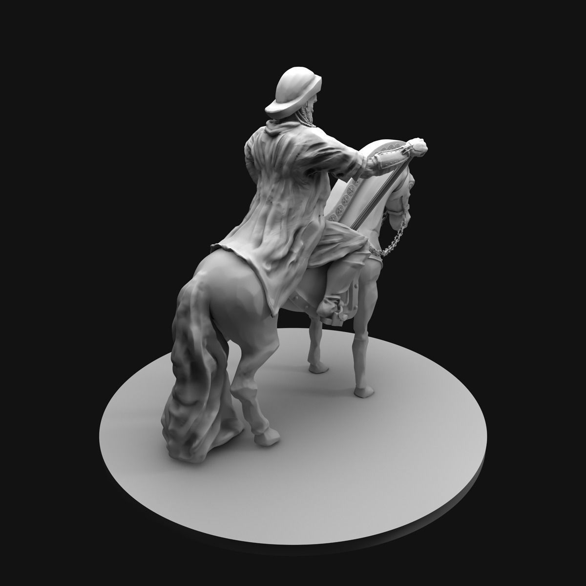 Genghis Khan Equestrian Statue 3D model_31