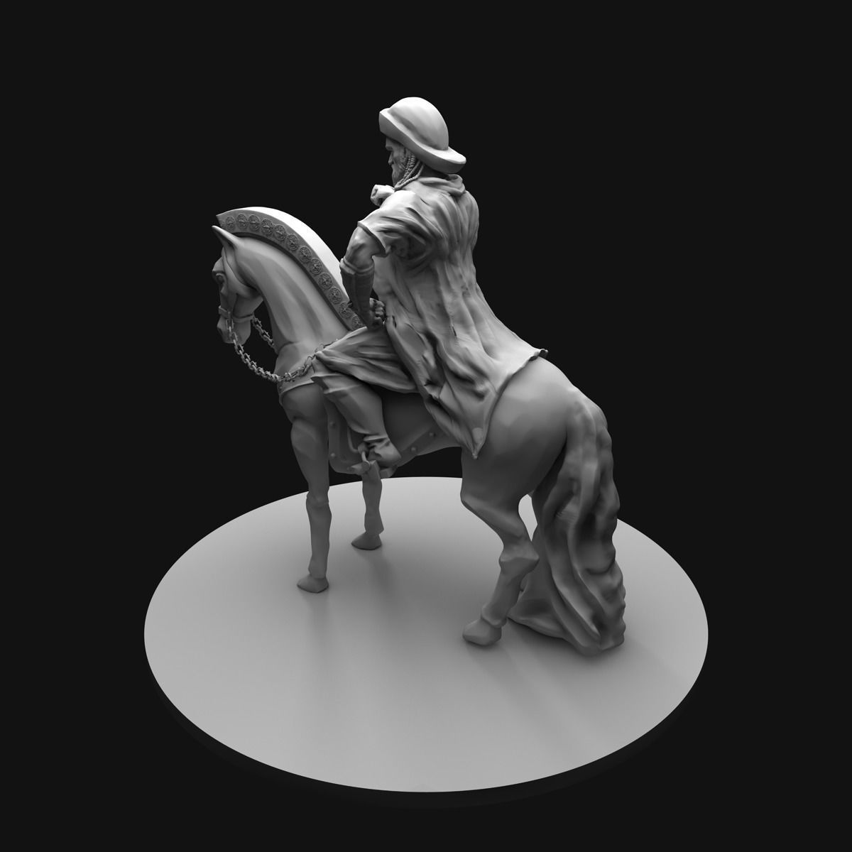 Genghis Khan Equestrian Statue 3D model_21