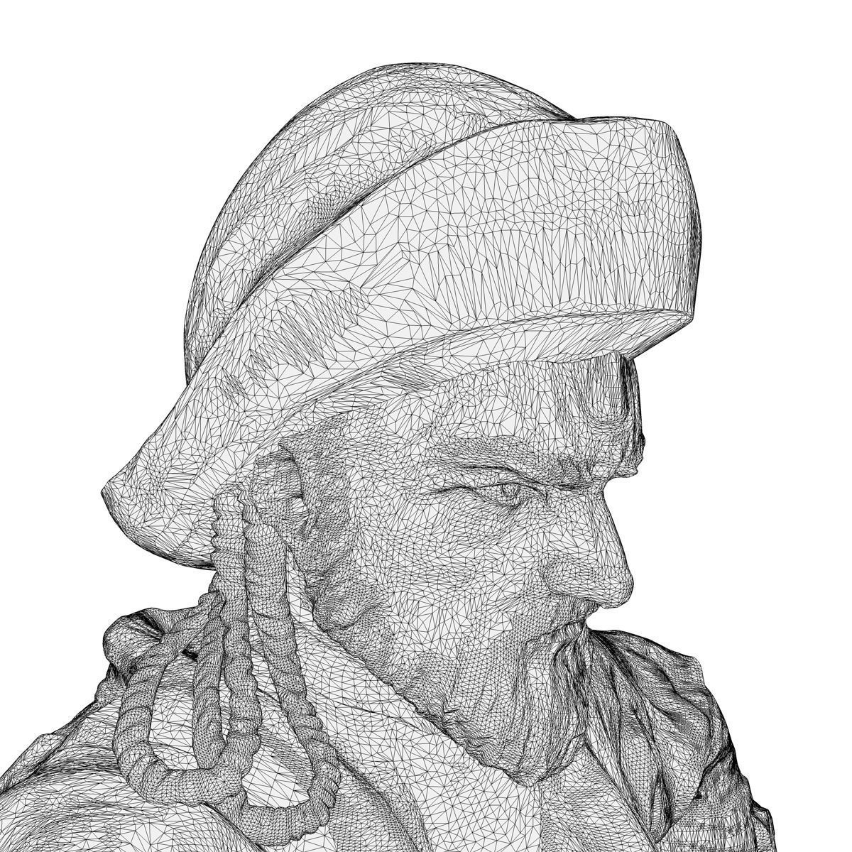 Genghis Khan Equestrian Statue 3D model_12