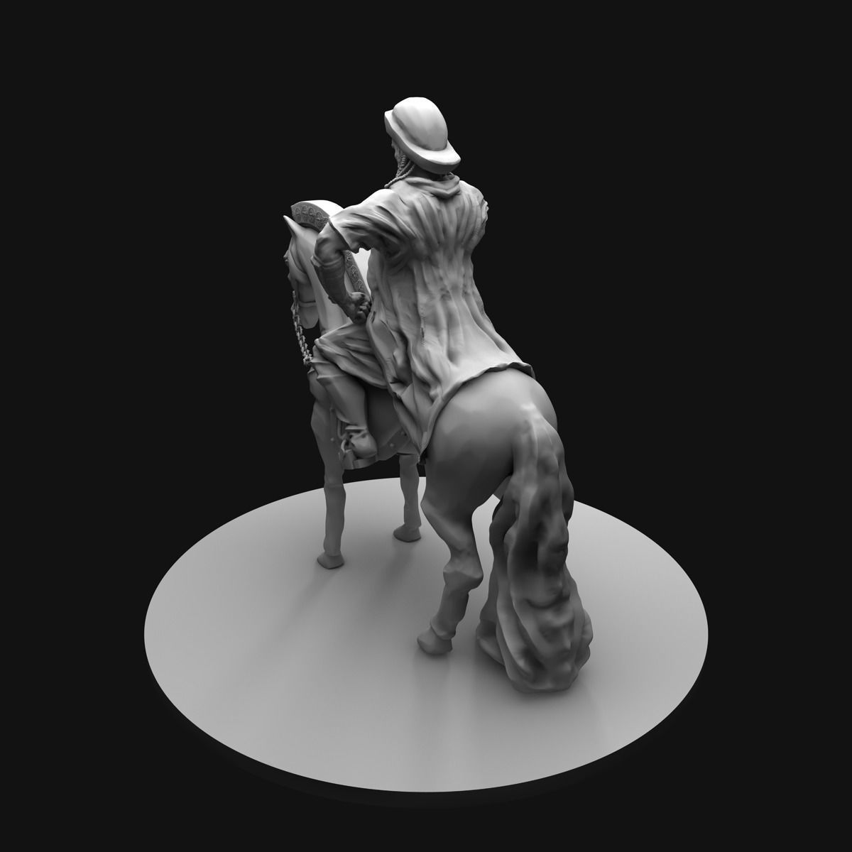Genghis Khan Equestrian Statue 3D model_23