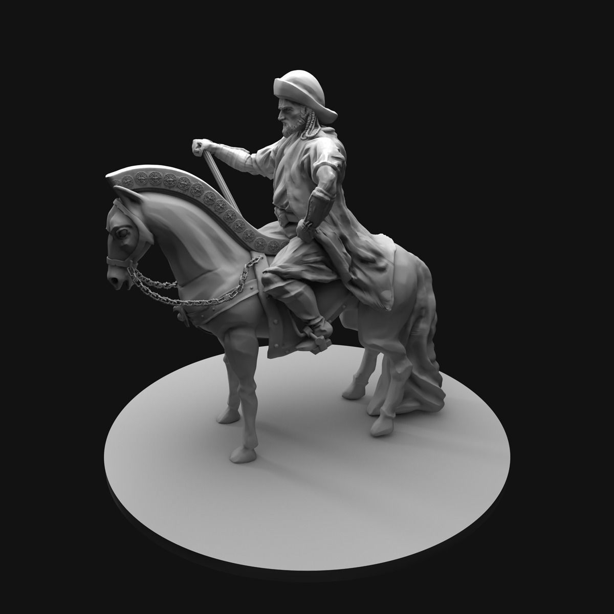 Genghis Khan Equestrian Statue 3D model_19