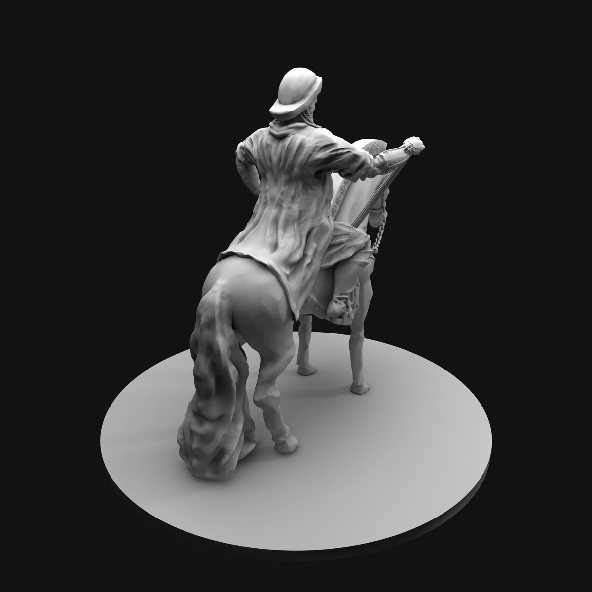 Genghis Khan Equestrian Statue 3D model_32