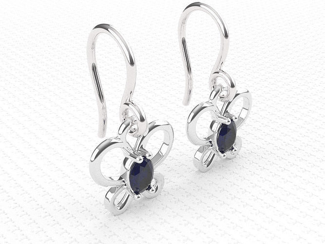 earrings for woman 3D print model