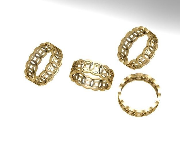 canaridia Ring men woman Band 3D print modelring  3D print model